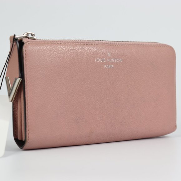 LOUIS VUITTON Veau Cachemire Comete Wallet Magnolia